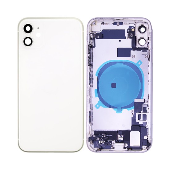 Tapa Traseira con Frame+Flex+Vibrator Apple iPhone 11 Blanco